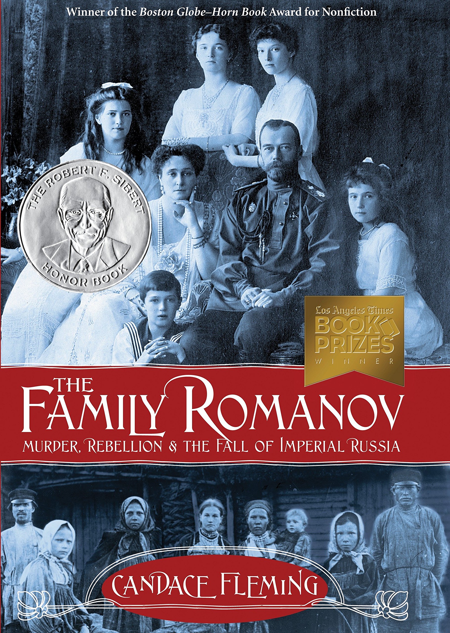 book cover for The Family Romanov by Candace Fleming.