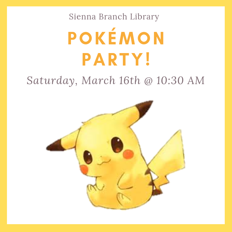 Pokémon Party flyer