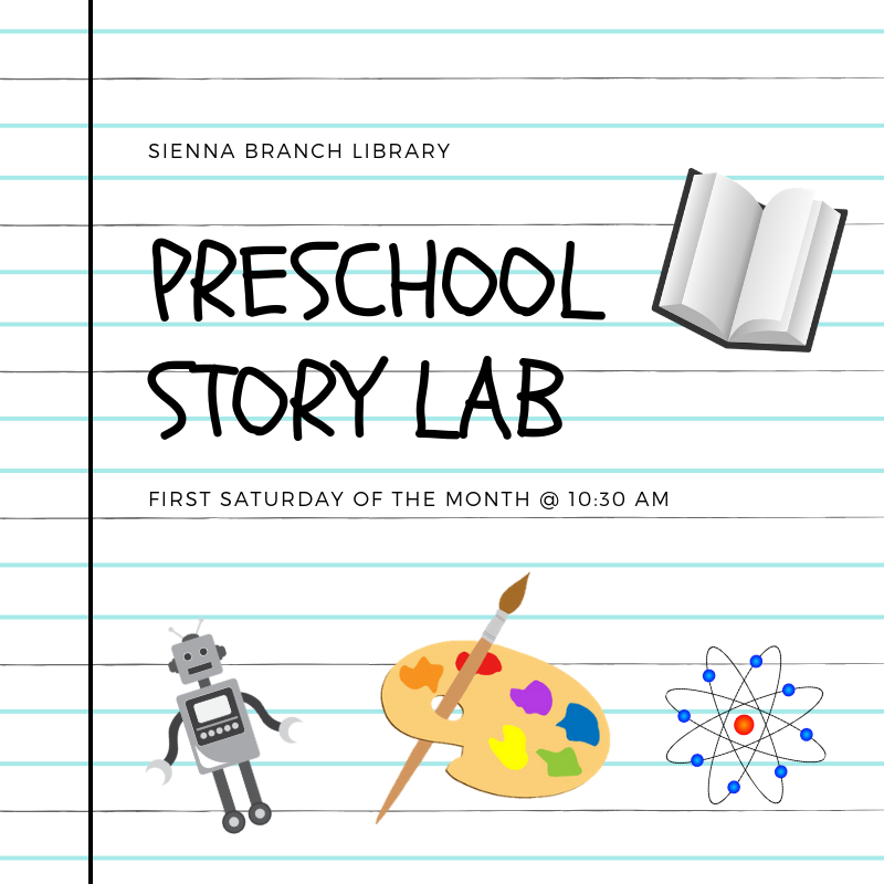 Preschool Story Lab flyer