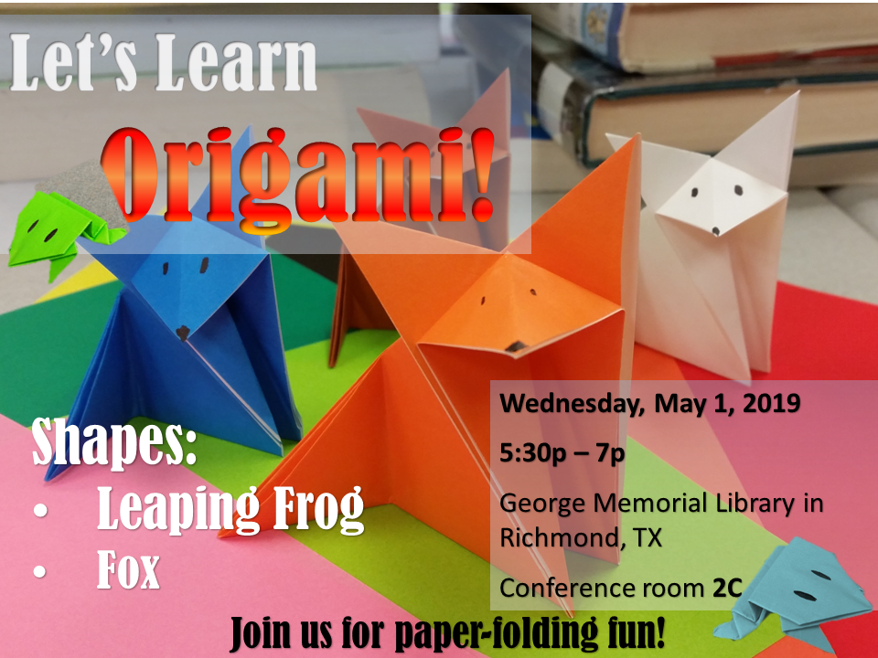 origami foxes and frogs