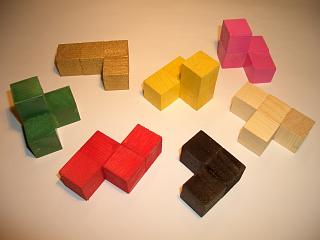 Soma cube pieces