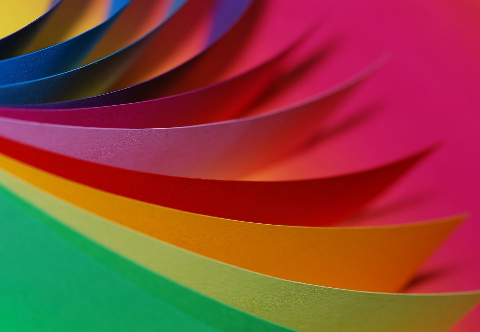 rainbow colored paper