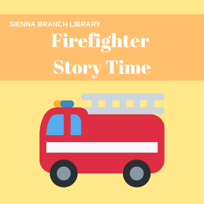 Firefighter Story Time Flyer