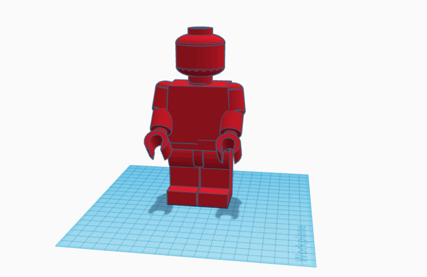 model of Lego minifig project