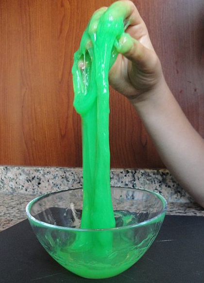 Person making slime