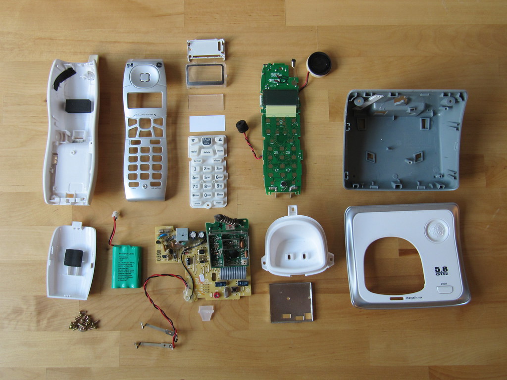 old technology in pieces 