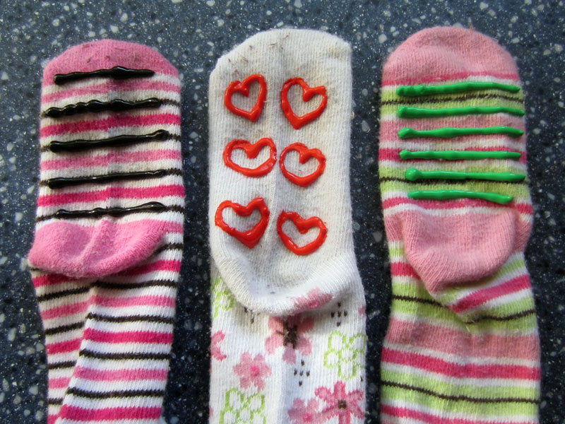 Grippy Socks with custom grips