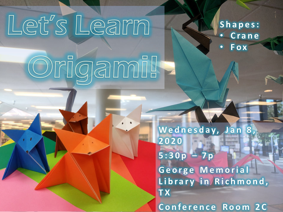 origami foxes and cranes