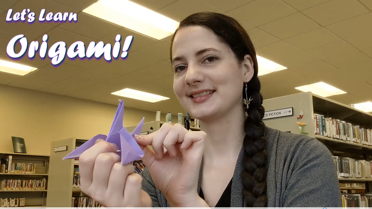 Tabitha with Origami Swan