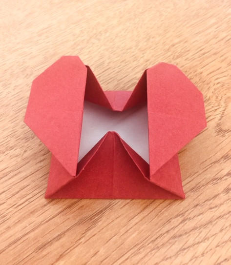 Origami heart box