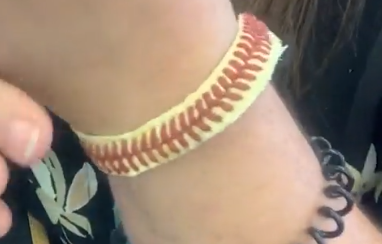 example of baseball string bracelet