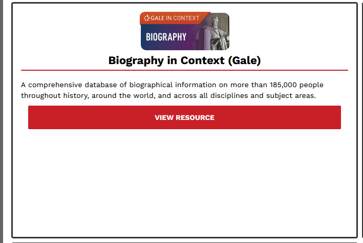 Biography in context database pic