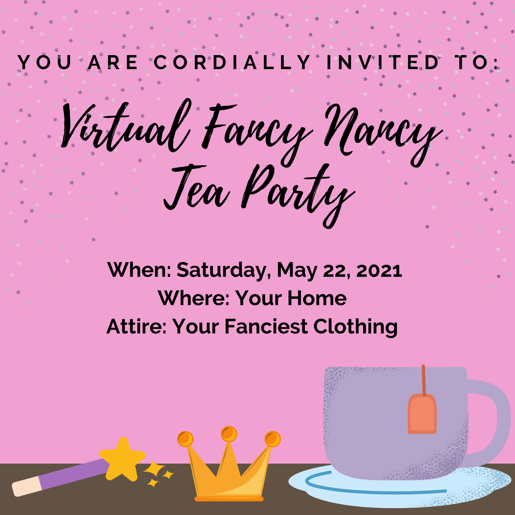 Fancy Nancy Tea Party Invite
