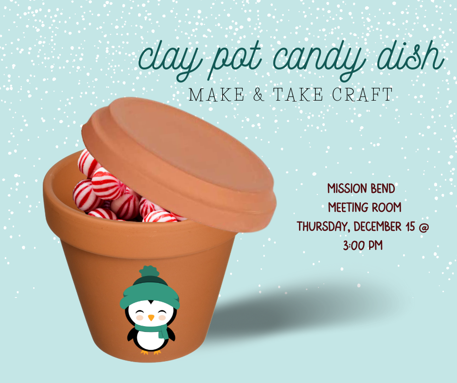 terracotta pot with candy inside