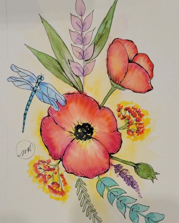Watercolor poppy thumbnail