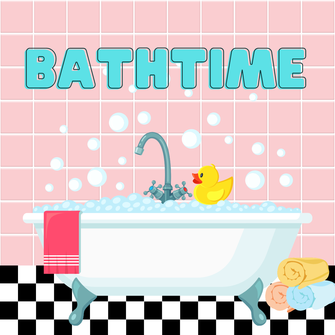 bathtime themed story time