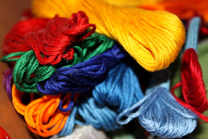 Rainbow-colored Thread