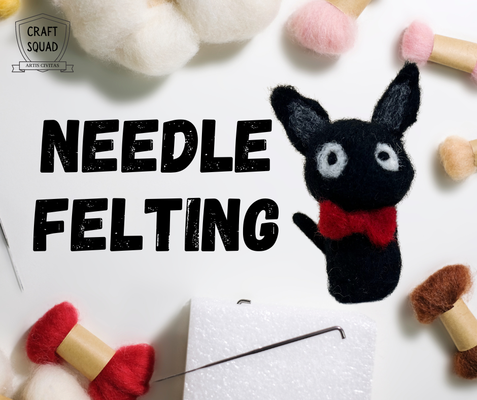 Needle felting tutorial - how to make a needle felted cat