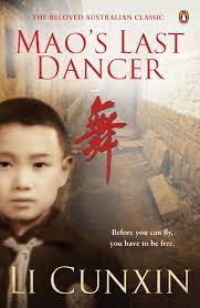 Young boy standing outside a stone building. Book cover for Mao's Last Dancer by Li, Cunxin