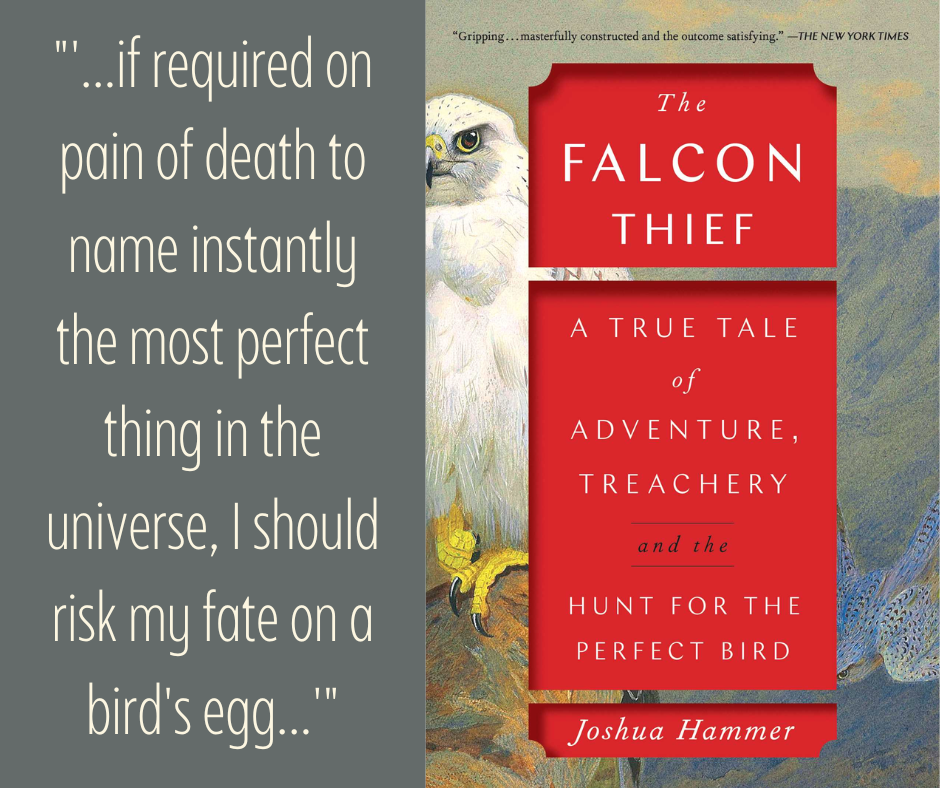 Quote on left: "...if required on pain of death to name instantly the most perfect thing in the universe, I should risk my fate on a bird's egg...."  Book cover on right.