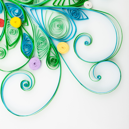 an example of paper quilling art