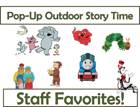 Pop-up outdoor story time staff favorites!