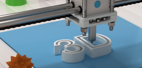 a 3d printer printing out a 3D 