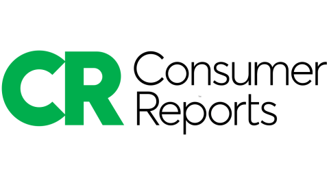 logo for "Consumer Reports" featuring a large green "C" and "R"