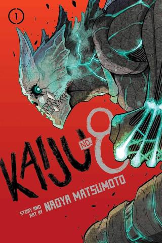 cover of the manga "Kaiju no. 8, Vol 1" by Naoya Matsumoto