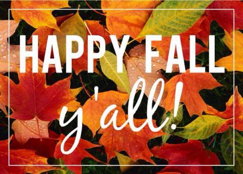 Happy Fall Y'all!