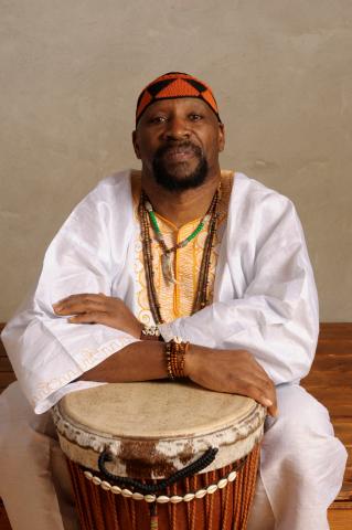 Gregg “Jebada” Powell, founder and director of the Joy of Djembe Drumming Ensemble