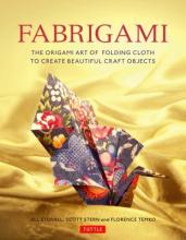 Cover of book "Fabrigami" showing a napkin folded into a swan