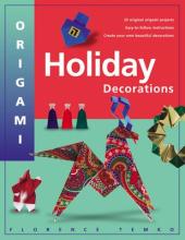 Book cover for "Origami Holiday Decorations"