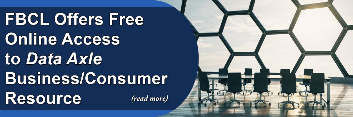 FBCL Offers Free Online Access to “Data Axle” Business/Consumer Resource 